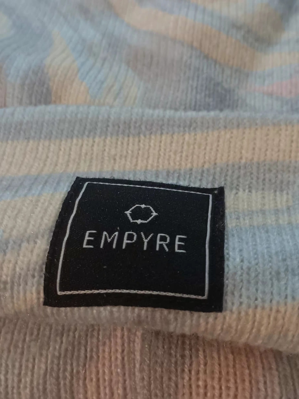 Empyre Pastel Swirl Knit Beanie in Blue, Pink & Cream